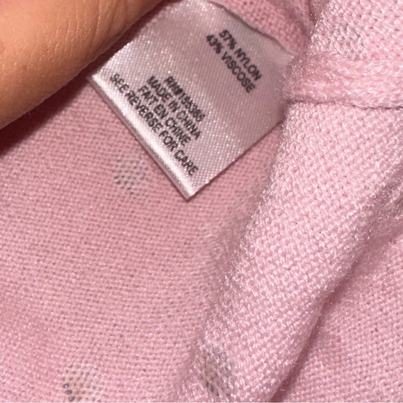 Ronny Kobo Chani Bodysuit Top Pink Rhinestone NWT in Ballet Pink - Picture 7 of 9